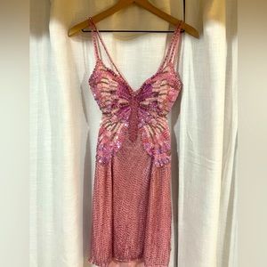 Sherri Hill butterfly cocktail